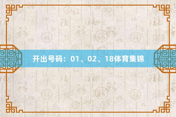 开出号码：01、02、18体育集锦